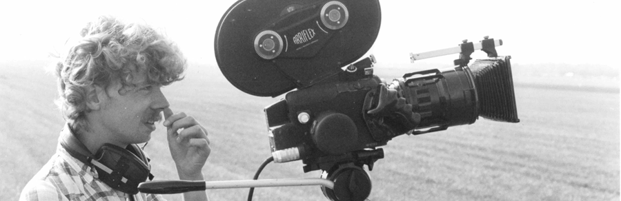 Met een filmcamera